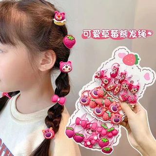 Set 10 chun tóc gấu dâu cute cho bé