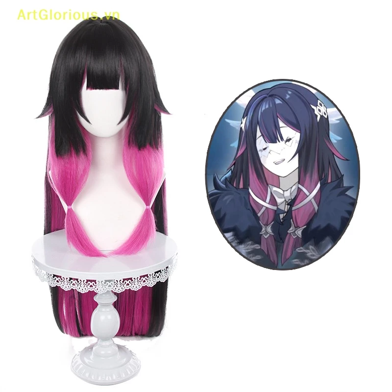 Artglorious Genshin Impact Columbina Cosplay Tóc Giả Genshin Impact Fatui Cosplay Tóc Giả 110cm VN