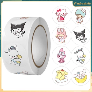 SANRIO Bộ 500 Miếng Dán Họa Tiết Hoạt Hình Dễ Thương Chất Lượng Cao Trang Trí Laptop / Túi Xách DIY