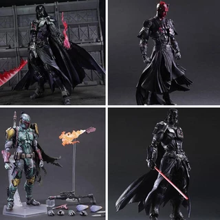 Marvel play arts kai star wars hình boba fett darth vader stormtrooper maul hình có thể di chuyển mô hình đồ chơi bộ sưu tập giáng sinh