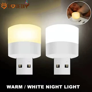 Đèn cắm USB Mini / Bóng đèn LED Mini / Đèn bảo vệ mắt đọc sách tròn / Máy tính Sạc điện di động USB Đèn ngủ nhỏ / Đèn sách bảo vệ mắt siêu sáng 5V 1W