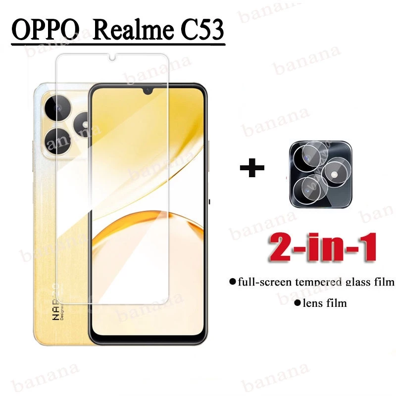 Kính Cường Lực Bảo Vệ Camera 2 Trong 1 Cho Realme C55 C35 C33 C30 C30s C25 C25s C25Y C21Y C21 C17 C15 C12 C11 2021 Realme C53