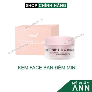 Kem Face Dưỡng Trắng Da Ban Đêm Hana White & Night Mini Hanayuki Chính Hãng