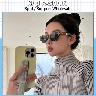 (KIQI-FASHION) COD Kính Mát Hình Oval Chống Tia UV400 Thời Trang Hàn Quốc Mới Cho Nam Nữ