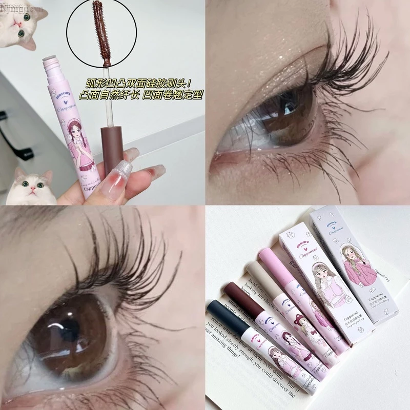 Cappuvini Little Girl Mascara~ Mascara Nữ Sinh Đầu Chuốt Mảnh Có Gân Giúp Làm Cong Dày Mi ~MâyShop~