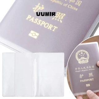 UUMIR 6 túi đựng bảo vệ hộ chiếu/ thẻ ID UUMIR bằng PVC không thấm nước trong suốt mờ dùng cho doanh nghiệp/ du lịch