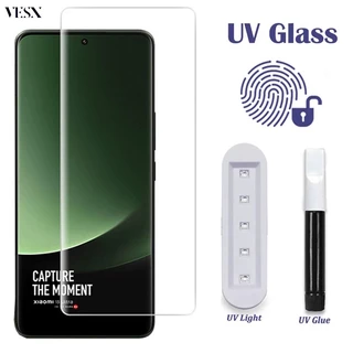 Dán keo UV cao cấp Kính cường lực màn cong Cho XIOMI Xiaomi Mi 14 13 Lite 12 12s 11 10s Civi 4 3 2 1s Note 10 Ultra Lite Redmi Note 13 Pro+ 4G 5G 2024
