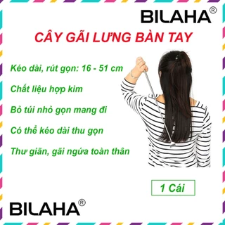 Cây Gãi Lưng Massage Hình Bàn Tay Inox Kéo Dài Rút Gọn (Có Hàng Sẵn) - MASA1030