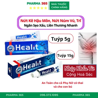 Gel Bôi Vết Thương Hở, Trầy Xước, Rách Da, Thúc Đẩy Liền Nhanh Vết Thương, Ngăn Hình Thành Sẹo Lồi, Sẹo Lõm Healit Gel