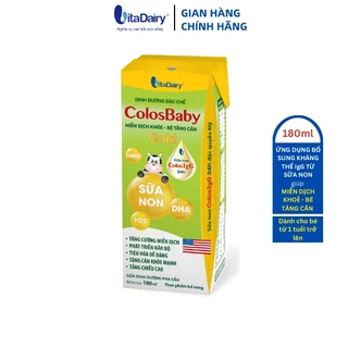 Sữa bột pha sẵn Colosbaby Gold 180ml - thùng 48 hộp - VitaDairy [ tích điểm nhận quà]