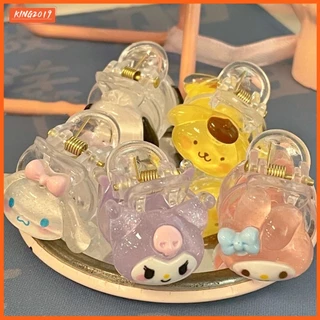 SANRIO Set 1 / 2 Kẹp Tóc Trong Suốt Dễ Thương Cho Nữ