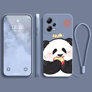 Ốp lưng  xiaomi POCO X5 POCO X5 PRO 5G POCO M3 M5 f3 F4 5G F4 GT REDMI NOTE 12 PRO K40 K40 PRO K40S K50  Ốp Điện Thoại Mềm Hình Gấu Trúc May Mắn  dẻo màu chống bẩn