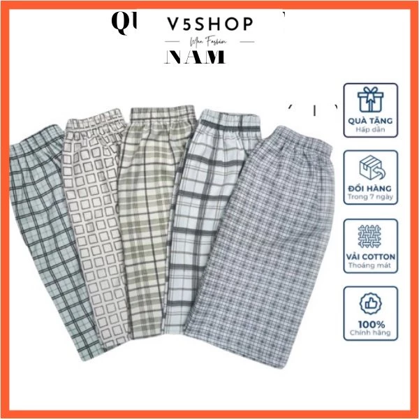 Combo Quần Short nam, Quần Đùi Nam big size túi khóa dây rút Mặc Nhà, Mặc Ngủ Giá Xưởng QĐ35