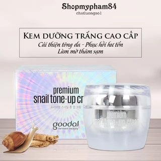 Kem Ốc Sên GOODAL PREMIUM Snail tone-up ,Kem Dưỡng trăng Da Hàn Quốc 50g- shoppvc
