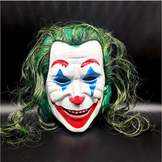 Joker cosplay mặt nạ phim joaquin phoenix trẻ em chú hề người lớn mặt nạ nhựa bữa tiệc halloween lễ hội trang phục prop