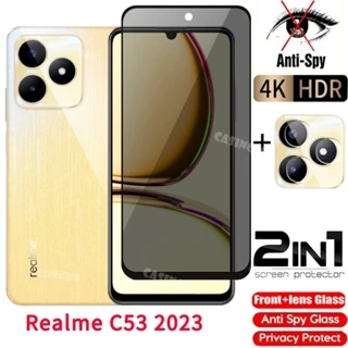 Realme C63 C53 2023 Kính Cường Lực Riêng Chống Gián Điệp Full Cover Bảo Vệ Màn Hình Chống Peek Phim Riêng Tư Cho Realme C53 RealmeC53 C 53 53 53C 2023 4G 5G Phim Riêng Tư Chống Peek