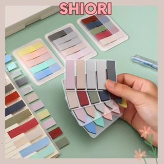 Giấy note đánh dấu sách pastel SHIORI giấy dán ghi chú dấu trang sách văn phòng phẩm học sinh, văn phòng