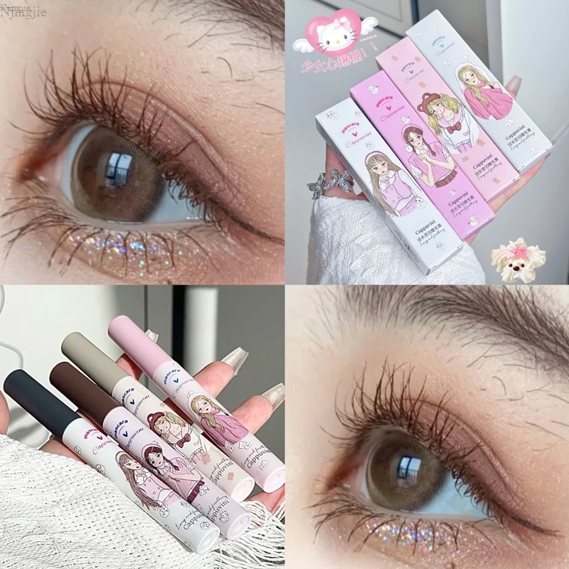 Cappuvini Little Girl Mascara~ Mascara Nữ Sinh Đầu Chuốt Mảnh Có Gân Giúp Làm Cong Dày Mi ~MyDelwyn~