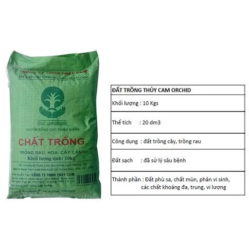 Đất trồng rau, hoa, cây cảnh 10 kg