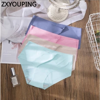 Quần lót ZXYOUPING lụa lạnh không đường may plus size M-XXL