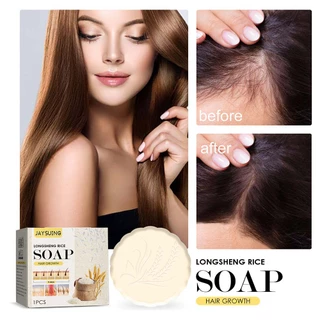 Rice Shampoo Soap Bar Moisturizing Anti-Hair Loss Hair Growth Essential Oil Soap