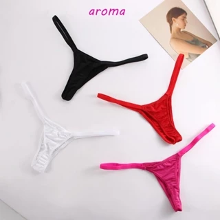 Aroma cotton g-string phụ nữ nữ t-back đàn hồi sữa lụa cotton phụ nữ quần lót