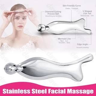 Dụng Cụ Gua Sha Massage Mặt Dụng Cụ Mát Xa Nâng Cơ Mặt / Cơ Thể Bằng Thép Không Gỉ Chống Lão Hóa 3D