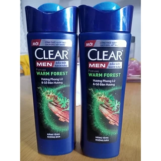 Combo 2 chai Dầu gội đầu Clear Men sạch gàu chai 140g hương Phong Lữ & Gỗ Đàn Hương - Hàng khuyến mãi