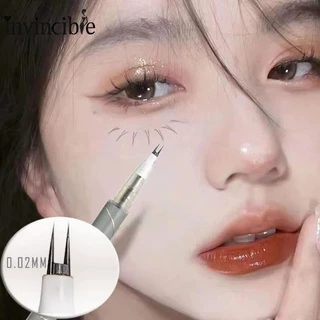 Double forked tip lower lash pen / ultra-thin 2 fork tip liquid eyeliner / waterproof eye brow lying silkworm contour makeup