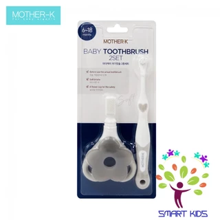 BỘ 2 BÀN CHẢI ĐÁNH RĂNG MOTHER-K HÀN QUỐC 6 – 12M