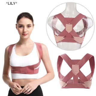 LILY Có thể điều chỉnh đàn hồi trở lại Phụ Nữ Vành Đai hỗ trợ tư thế Corrector Brace hỗ trợ vành đai uuu