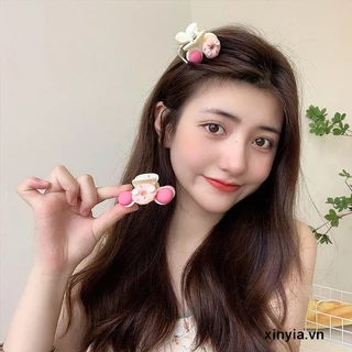 🌺Kẹp Tóc Nhỏ Hình Bánh Donut Dễ Thương Thời Trang Cho Bé Gái