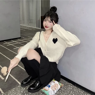 DannieWan  Áo Len  áo cardigan  áo sweater nữ Thời trang hàn quốc  Comfortable Trendy Unique Cái mới A21K0F5 36Z230909