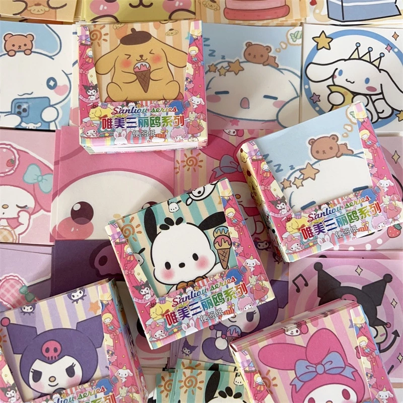 200 cái sanrio note paper mini memo notes giấy đầy màu sắc văn phòng phẩm trường học