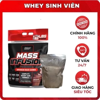 [Chính hãng] Mass Infusion Sữa Dinh Dưỡng Tăng Cân Tăng Cơ Kể Cả Người Không Tập Gym Nutrex Mass Infusion chiết 1kg