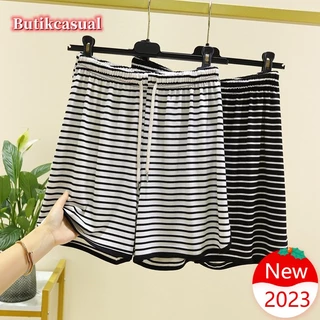 Quần short Sọc Nữ Modal Cotton Quần short Thoải Mái Mùa Hè 2023 Thời Trang Co Giãn Rời Quần Ngắn Quần