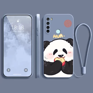 ốp lưng xiaomi redmi note 8 Ốp điện thoại dẻo Gấu trúc mắn