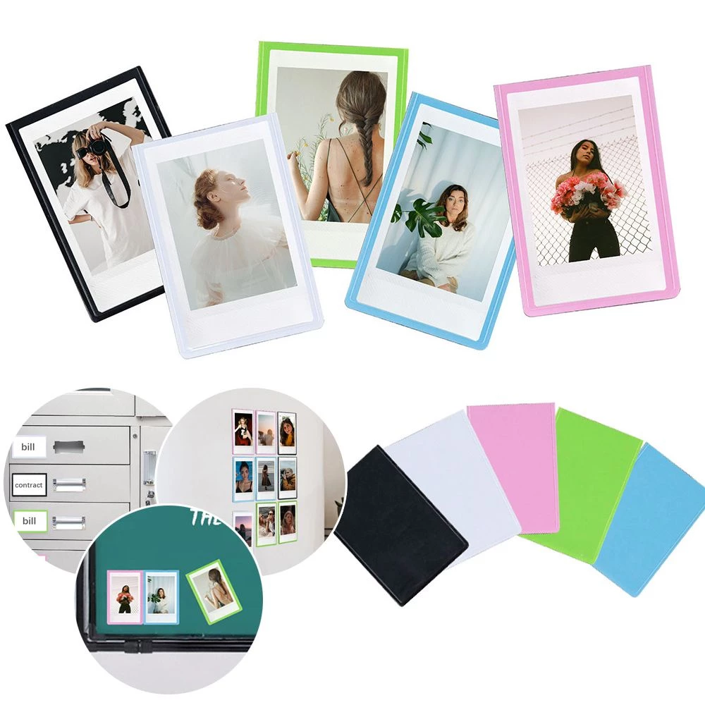 5/10 cái- 3 inch khung ảnh từ tính đầy màu sắc tủ lạnh tủ lạnh nam châm kpop idol photocards hiển thị ảnh album khung trang trí nội thất phòng khách