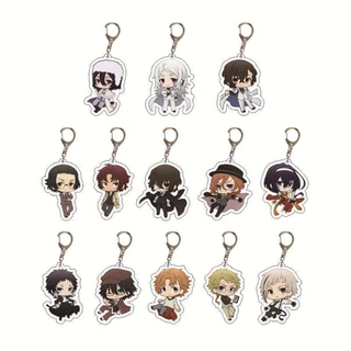 Móc Chìa Khóa Bằng Acrylic Hình Anime Bungo Stray Dogs Osamu Dazai Atsushi Nakajima Dễ Thương