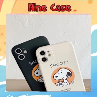 Ốp lưng vuông cạnh BVC hình snoopy 6/6plus/6splus/7/7plus/8/8plus/x/xr/xs/11/12/pro/max/plus/promax/14Promax