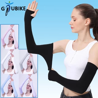 GTUBIKE Găng ống tay chống nắng UPF50 + bằng lụa lạnh mỏng co giãn thoáng khí cho nam và nữ