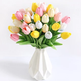 10 Hoa Tulip Nhân Tạo Dùng Cho Trang Trí Tiệc Cưới