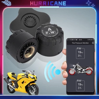 [Hàng Hot] 2 chiếc Cảm biến áp suất lốp Xe Máy Bluetooth TPMS -Giám Sát Áp Suất Lốp Bên Ngoài Trong Cảm Biến IP67