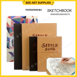 Sổ Sketchbook vẽ phác thảo / maker Potentate / Takeyo 120 tờ A4/A5