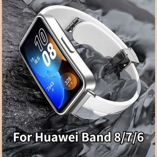 Dây Đeo Thay Thế Bằng Silicone Có Khóa Cho Đồng Hồ Huawei Band 8 7 6 Huawei Band8