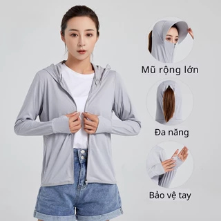 Áo chống nắng kèm khẩu trang mũ lớn chống tia UV siêu cấp zenkodlmen WM JK001V1