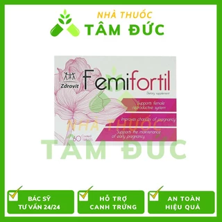 Thực phẩm chức năng Femifortil Bổ trứng, giúp hỗ trợ ngăn ngừa suy buồng trứng sớm, tăng khả năng thụ thai