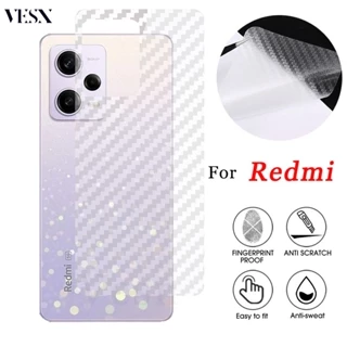 Dán Lưng Điện Thoại Cacbon Chống Vân Tay Cho Redmi Note 13 12 12s 11 11s 10 10s 9 9s 8 7 6 Pro Max Plus Turbo 3 5G 4G 2024