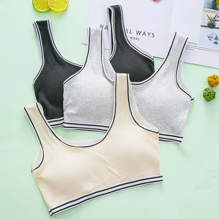 Áo bra cotton Có Mút Nâng Ngực Tháo Rời Được Thời Trang Cho Bé Gái 9-18 Tuổi