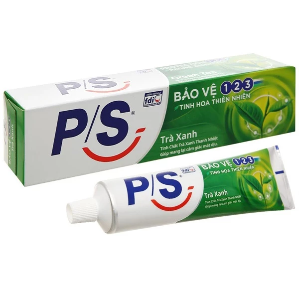 KEM ĐÁNG RĂNG PS TRÀ XANH P/S BẢO VỆ 123 TUÝP LỚN 230G